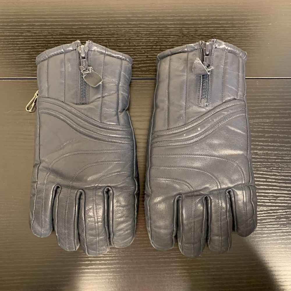 Vintage Gordini Leather Ski Snow Lined Gloves Outdoor Winter Men's Medium